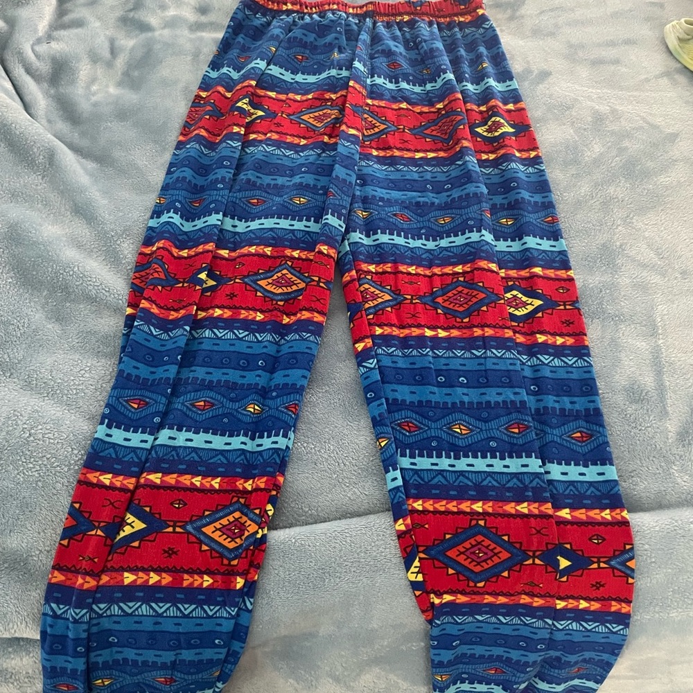 Agnes & Dora Multicolor Geometric Pants